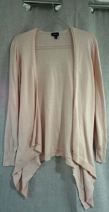 Torrid Sweaters - Torrid Women's Pink Lightweight 100% Cotton Flyaway Cardigan